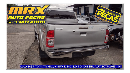 Sucata Toyota Hilux Srv D4-d 4x4 3.0 Diesel Aut 2013 Pecas