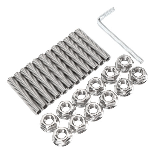 Kit De Parafusos De Rosca Completa X 45 Mm Com Acabamento Po