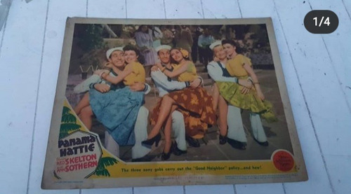 Afiche Cine Panamá Hattie,red Skelton And Ann Sothern 1.942