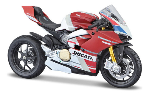 Ducati Panigale V4s Miniatura Metal Moto Con Base Exposi [u]