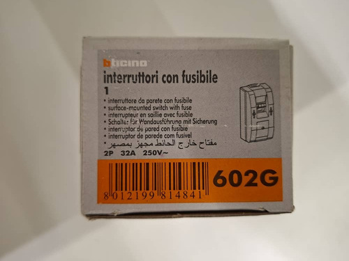 Interruptor Breaker Bipolar Marca Ticino Original