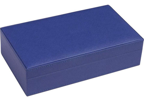 Dominó Doble 6 Grande Blanco Silverman & Co. - Estuche Azul