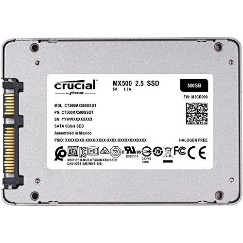 Disco Crucial De Estado Solido Ssd Mx500 500gb