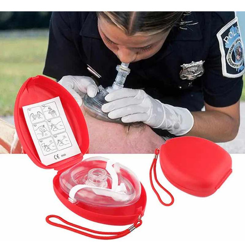 Mascarilla De Rcp Para Primeros Auxilios Con Estuche Generic