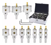 Comprar 10 Brocas Sacabocado P\u002Fmetal Duro Carburo Tungsteno 16-53 Mm