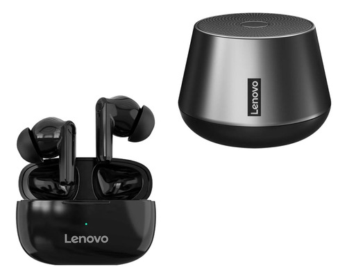Audifono Inalambrico Lenovo Ht05 Negro + Parlante K3 Pro Tws