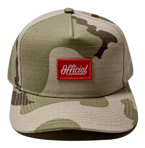 Gorra Official Modelo Skate Desert Camuflado Snapback