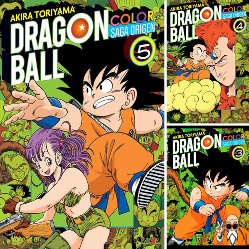 Dragon Ball Color - Saga Origen Tomos 3 Al 5 Ivrea