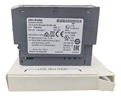 Allen Bradley 1734-ie4c Modulo Entrada Analogo Original