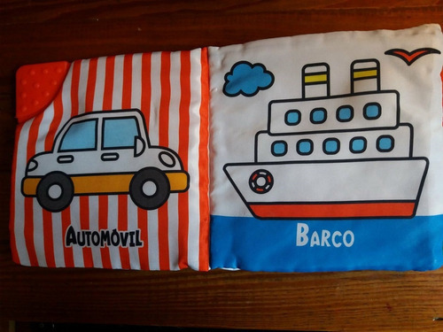 Libro De Tela Para Bebe - Vehiculos (con Mordillo Y Chifle), De S/d. Editorial Latinbooks En Español