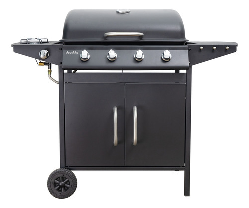 Barbacoa A Gas Patio Jardin Portatil Decakila 4 Quemadores