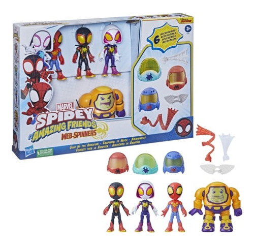 Kit Boneco Spidey Com Equipe E Zola Com Acessorios F6693