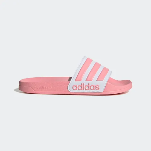 Pink adidas cloudfoam slides new arrivals
