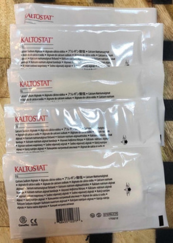 5 Parches Kaltostat De Alginato De Calcio (10x20cm)