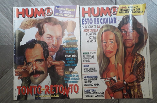 Lote De 2 Revistas Antiguas * Humor *  Año 1995