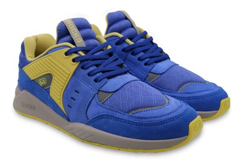 Tênis Hocks Pulsus Sneaker Azul Amarelo Original
