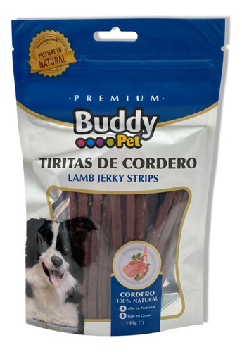 Tiritas De Cordero Snack Perros Buddy Pet Tc