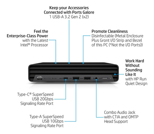 Pc De Mesa Hp Elite Mini 800 G9 Intel I9 De 13ª Geração 64 G