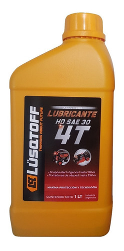 Aceite Lubricante Motor 4 Tiempos 1 Litro Sae 30 Lusqtoff