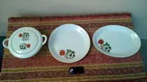 Comprar Hermoso Lote Fuentes Y Sopera Baviera Semi Porcelana