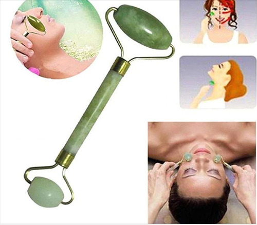 Imagem 2 de 3 de Massageador Facial Rolo De Pedra Jade