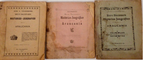 Diccionario Historico Geografico Araucania 1920 Valderrama