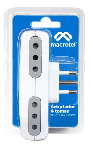 Enchufe Cuadruple 10a Me-1012a Macrotel - Crazygames