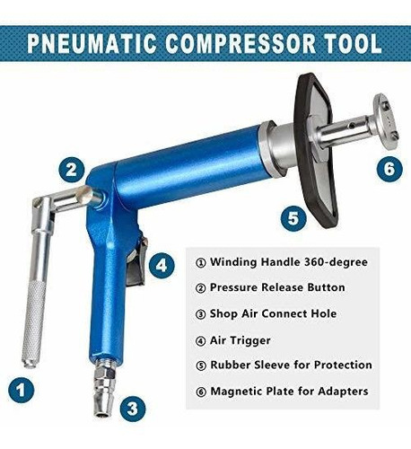 Juego Herramienta Freno Adaptador Ajuste Bomba Neumatica