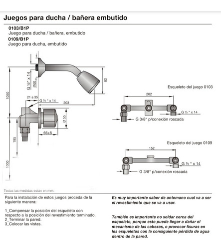 Imagen 4 de 5 de Griferia Ducha Fv Newport Con Transferencia 0103/b2p
