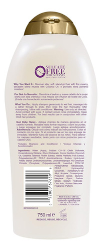 Ogx Extra Strength Damage Remedy + Coconut Miracle Oil Shamp