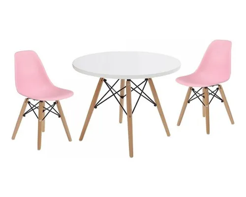 Silla Eames Kids Infantil Niños Base Madera 1 - Alto Impacto