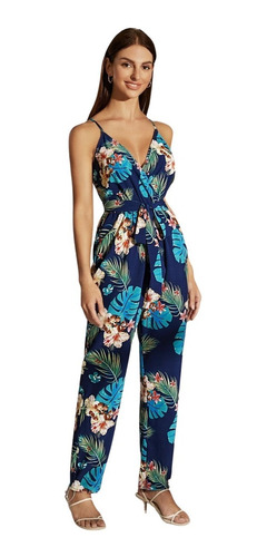 Entero Jumpsuit Enterito Mono Estampado Tropical  El 60