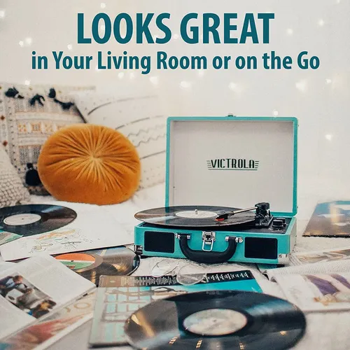 Tocadiscos Victrola, Portátil, Con Forma De Maletín, 3 Nivel