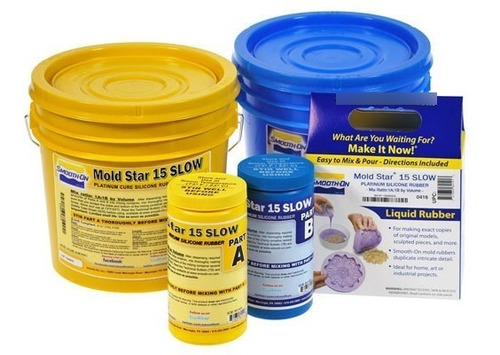 Imagen 7 de 7 de Caucho Silicona Moldes Mold 15 X112g Esculpir Masilla Velas