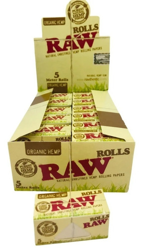 Rollo Papel Para Armar King Size 5 Metros Raw Rolls Organic Sabor Ninguno