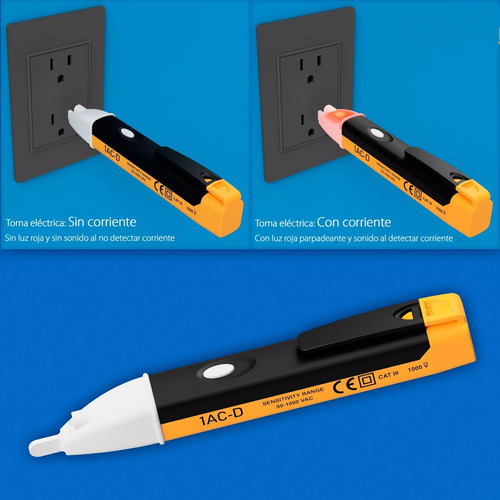 Bolígrafo Eléctrico Sin Contacto De 5 Piezas Con Led C