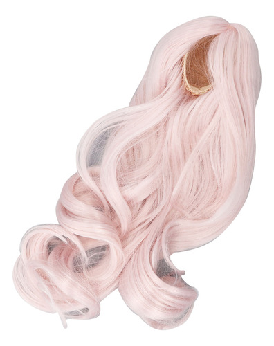 Peluca De Muñeca Central Parting, Larga, Rizada, Suave, De S