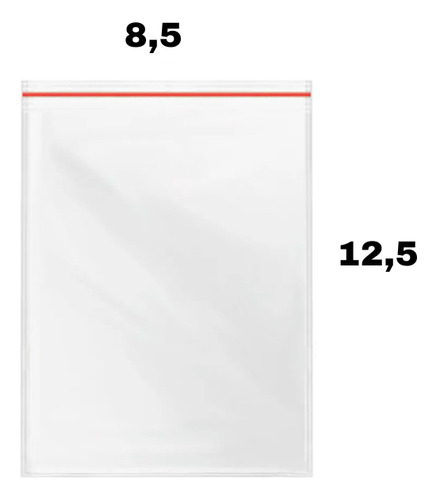 Saco Plástico Zip N04 8,5x12,5cm 500ml 100un Talge