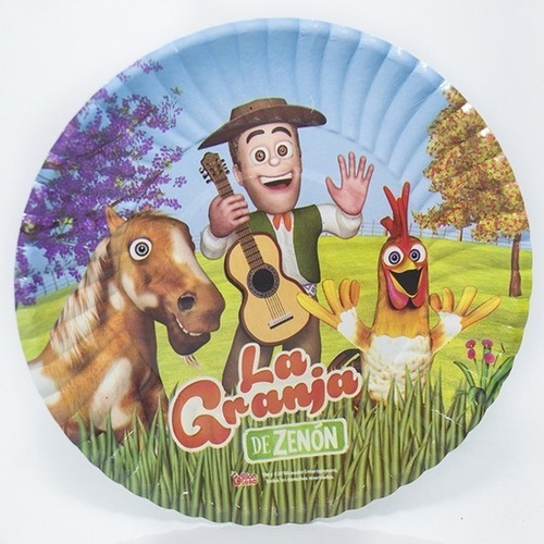 Kit Granja Zenon Descartables Platos Vasos Servilletas