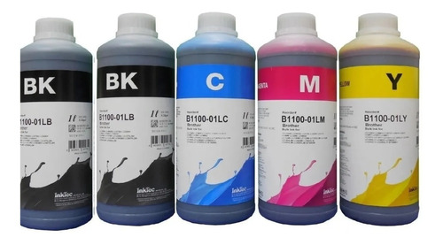 5 Litros Inktec Dye Compatibles C/ Brother Bt5001 T520 T220