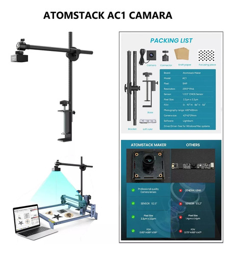 Cortadora Y Grabadora Láser Atomstack A20 Pro 20w Traje