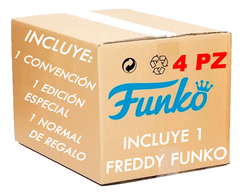4 Pz Mystery Box Caja Misteriosa (freedy Funko, Convencion)