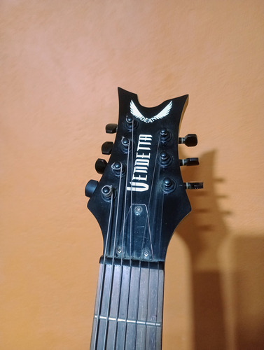 Guitarra 7 Cuerdas Dean Vendetta 1.7 Diestro Negro Palo De Rosa (Usado)