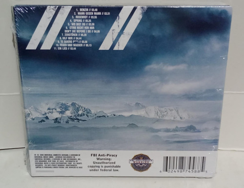 Cd Rammstein - Rosenrot ( Lacrado)