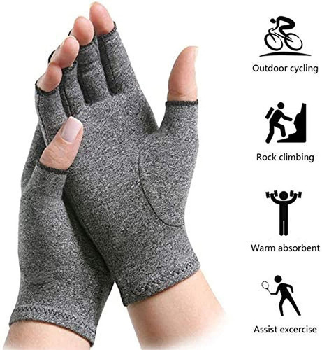 Imagen 2 de 10 de Guantes De Compresión Reduce Dolores De Tendinitis Artritis