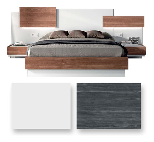 Imagen 4 de 6 de Cama Moderna Inv-1036 Venecia Clasic (missidream) +obsequio