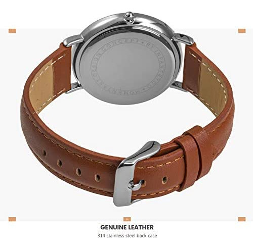 Relojes De Cuero Marrón Clásicos De Infantería Para Hombres,