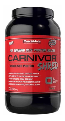 Proteina Musclemeds Carnivor Shred 2 Lb Hidrolizada Sabor Chocolate