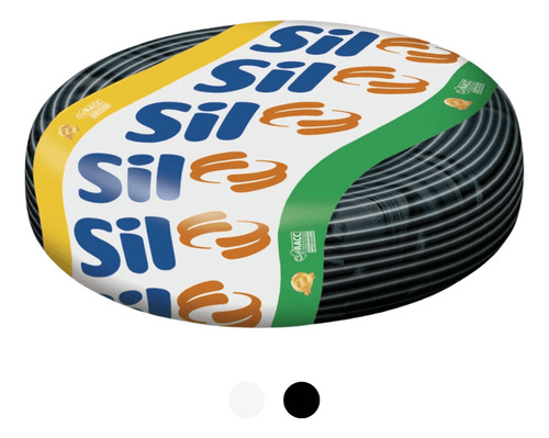 Cabo Pp 2x 0,75mm Pvc/pvc 500v Rolo Com 100 Metros Sil Cobertura Preto