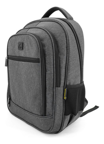 Mochila Porta Notebook Travel Blue Smithfield Color Gris Diseño De La Tela Liso